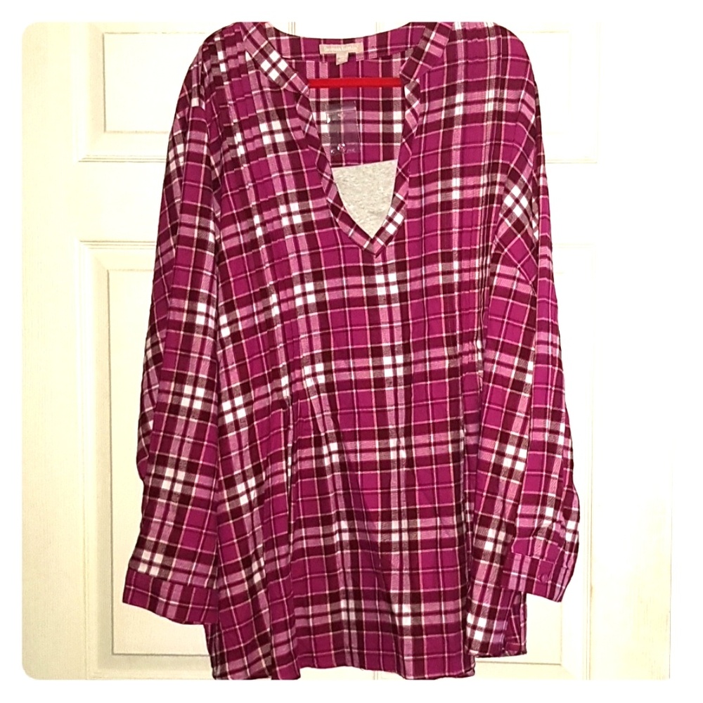SOLD   Pink Plaid Top